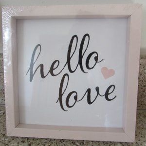 🍍🍍🍍 3 / $15 HELLO LOVE 💗 Sentimental Wall Plaque Decor